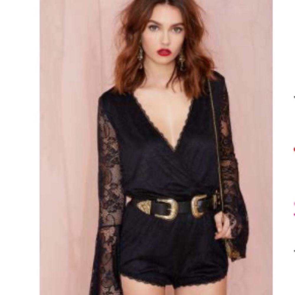Nasty Gal Lace Romper
